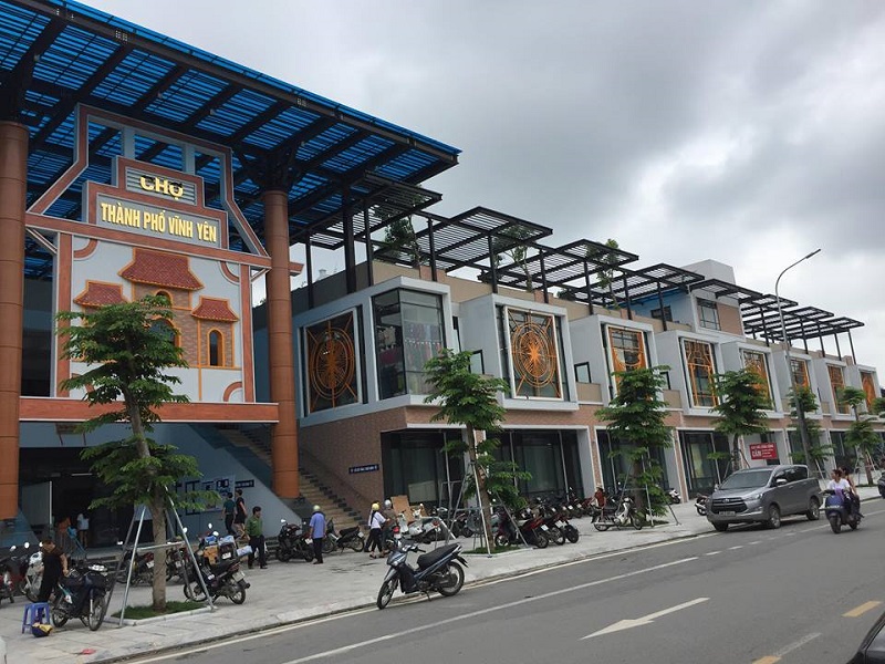 xây dựng mới chợ Vĩnh Yên 