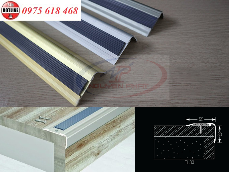 Hướng dẫn cách thi công lắp đặt nẹp nhôm chống trơn 