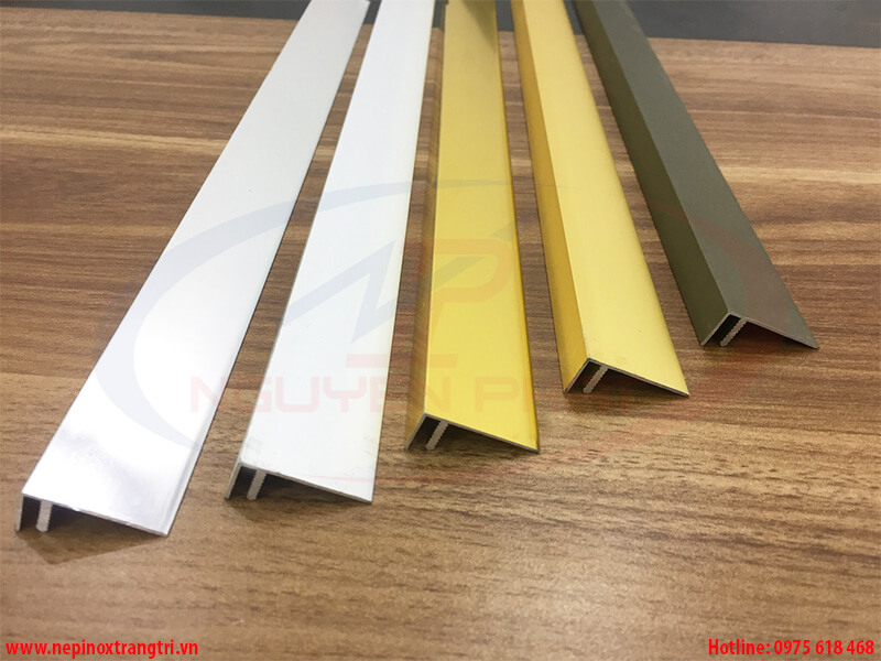 Nẹp nhôm chữ F kết thúc sàn gỗ