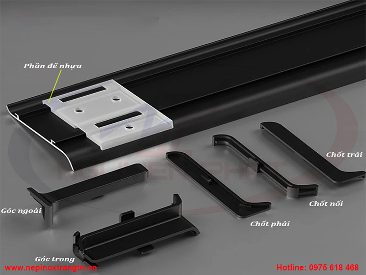 nẹp chân tường dcp80