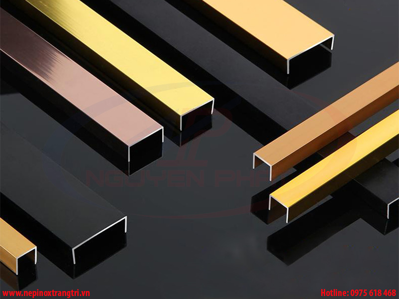 Kích thước nẹp nhôm chữ U