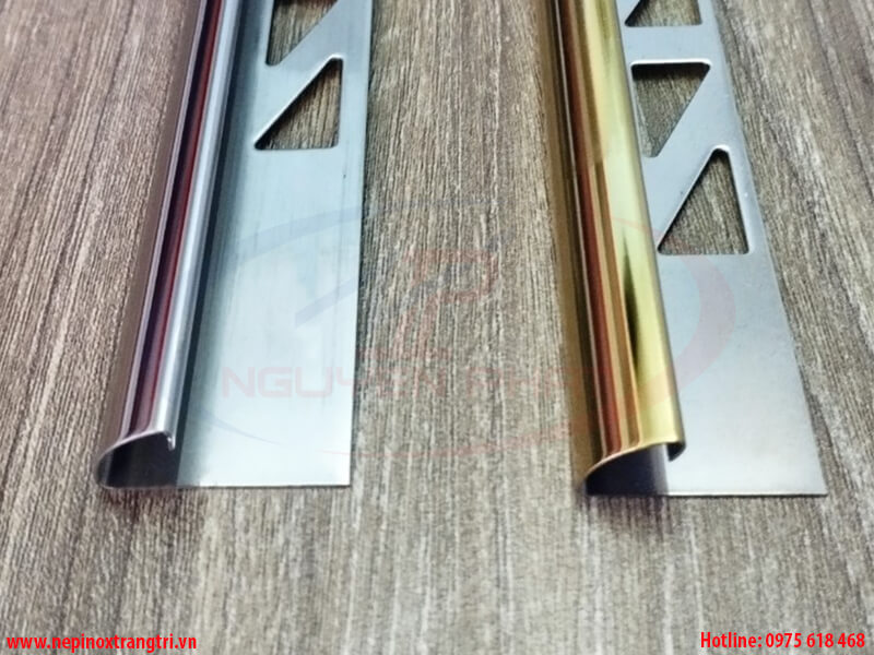 nẹp inox bo góc tròn H10