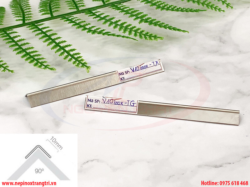 Nẹp inox V10mm tại Hà Nội
