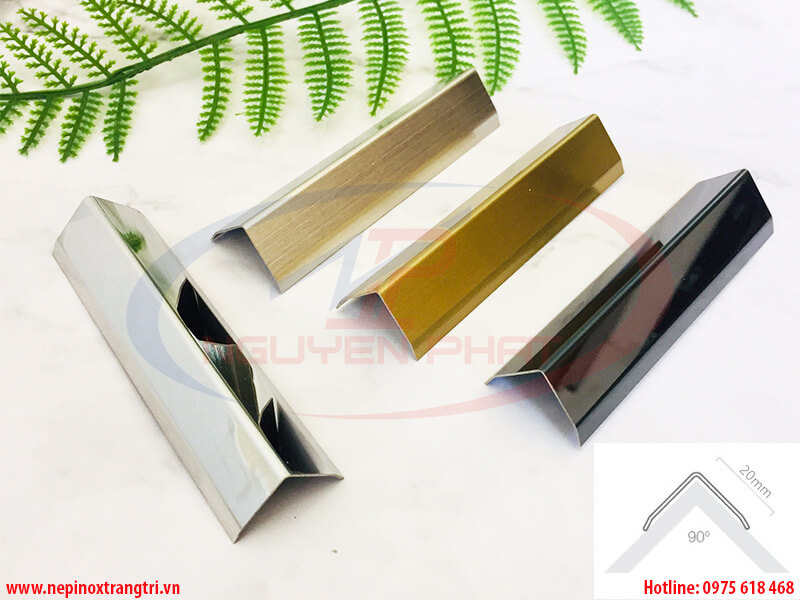 Nẹp inox chữ V 20mm