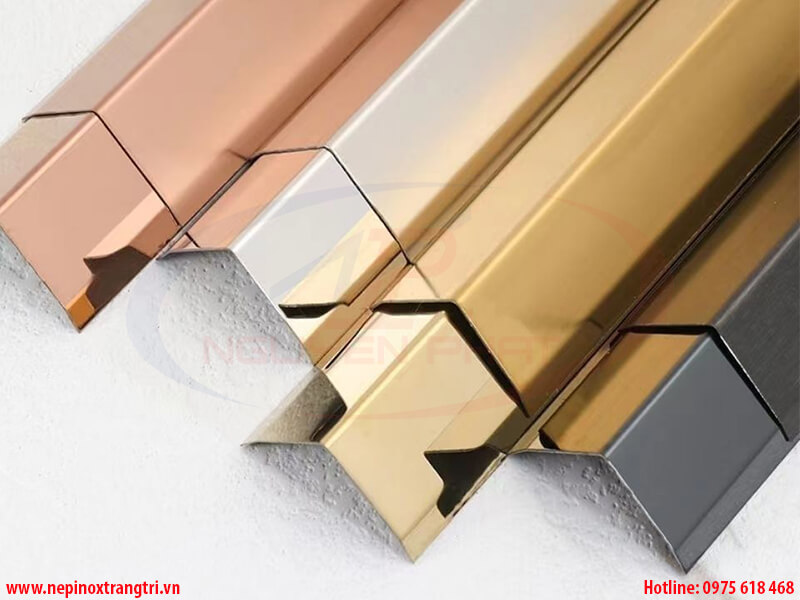 Các màu nẹp inox chữ V