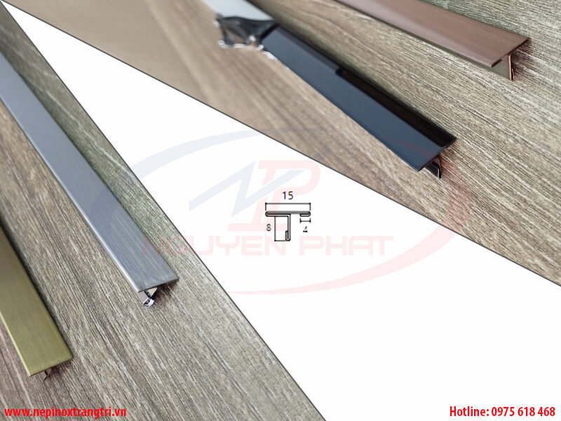 Nẹp inox chữ T 15mm