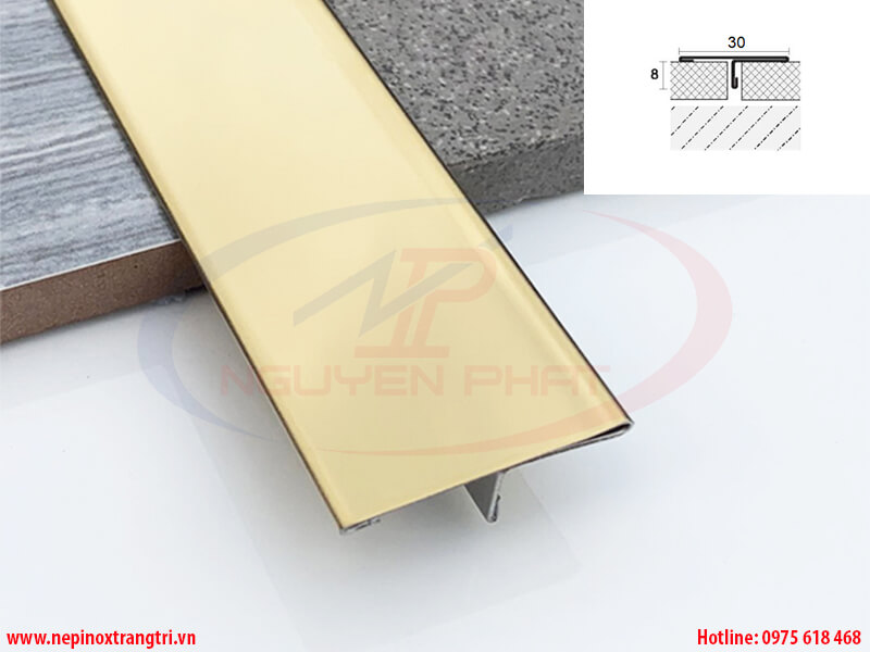 Nẹp inox chữ T 30mm