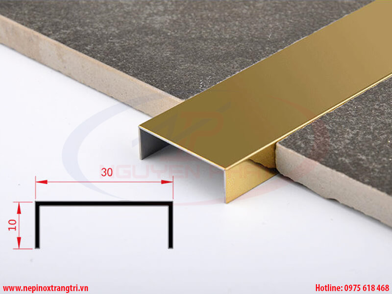nẹp inox U30mm