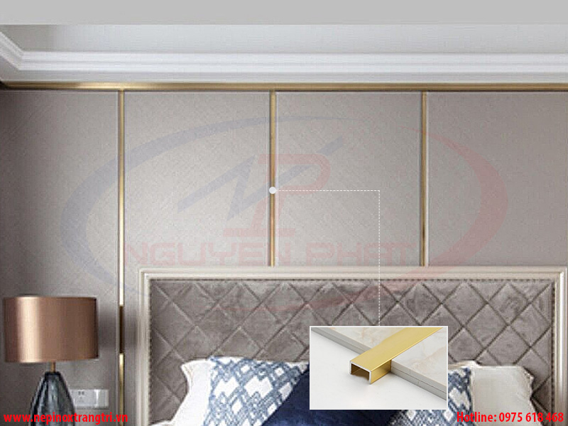 Nẹp nhôm chữ U trang trí nội thất