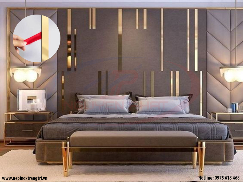 Ứng dụng của nẹp lập là inox dán decal
