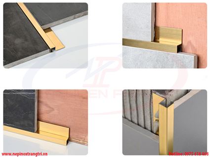 NẸP INOX GÓC VUÔNG ỐP GẠCH