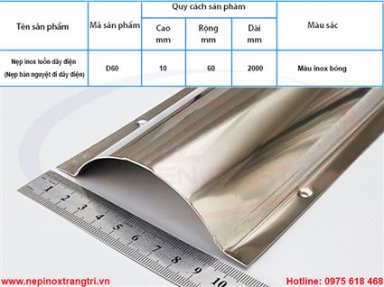NẸP INOX HÌNH BÁN NGUYỆT